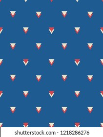 double triangles are simple but original for seamless printing on fabric