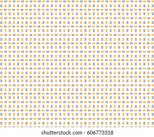 Double triangular orange vector pattern illustration