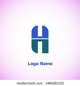 Double U or H letter Logo template Vector icon design.