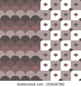 Patrones vectoriales dobles.Para tazón, taza, paraguas y edredón, etc.