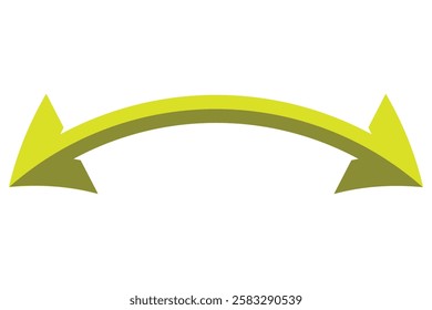 double wave long arrow vector icon. double side left and right wave Horizontal long arrow icon. flat style double wave long arrow vector illustration.