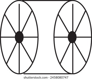 Doppelrad-Symbol-Design-Formen