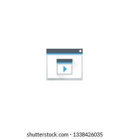 Double window opened. Computer operations. Open folder. Preferences. Video player icon.