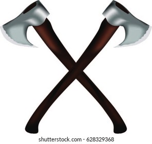 double wooden axe