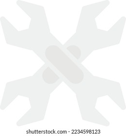 ilustración vectorial de herramientas de doble llave
