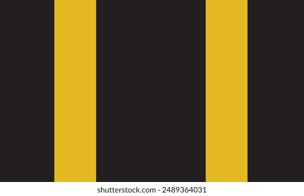 Double yellow lines on asphalt road. Vector illustration. EPS 10