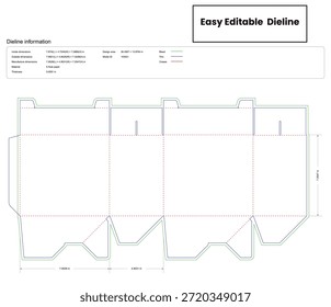 double_open_lock_bottom_box dieline template box dieline die lines packaging custom dieline  box cardboard box dieline pizza printable product packaging layout,