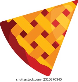 Double-Crust Fruit Pie concept, Galette vector color icon design, Bakery and Baked Goods symbol, Culinary and Kitchen Education sign, Recipe development stock illustration