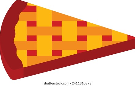 Double-Crust Fruit Pie isometric concept, Galette vector icon design, Bakery and Baker symbol food preparation and Kitchen Utensils sign, Recipe development stock illustration