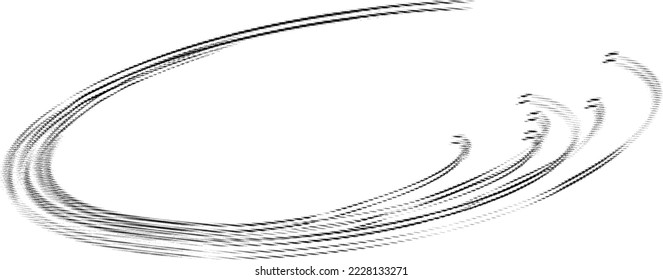 Doble, en espiral, bolas con huellas de puntos, motas, burbujas con sombra. Framing de texto, logotipo. Esquema vectorial perfeccionado.