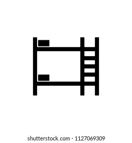 double-decker bed glyph icon. Element of furniture icon for mobile concept and web apps. This double-decker bed glyph icon can be used for web and mobile. Premium icon on white background