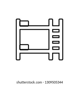 double-decker bed glyph icon. Element of Furniture for mobile concept and web apps icon. Thin line icon for website design and development, app development
