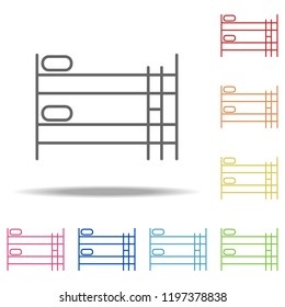 double-decker bed icon. Elements of Web in multi colored icons. Simple icon for websites, web design, mobile app, info graphics