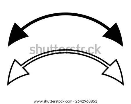 Double-headed arrows vector icon. arrow vector icon. Vector arrow icon on white background. Vector illustration. 
