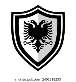 double-headed eagle coat of arms Emblem, vector illustration