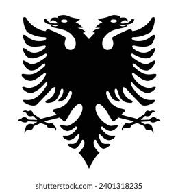 double-headed eagle coat of arms Emblem, vector illustration