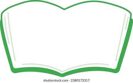 A double-page book. Icon for reading. Design used in business and education.