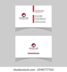 Double-sided Clean professional business card template