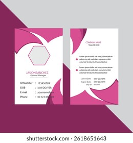Double-Sided Corporate Identity Card Design