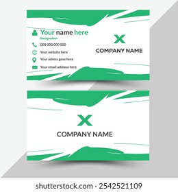 Double-sided creative business card design for business and personal use.