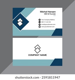 Double-sided creative business card design template
