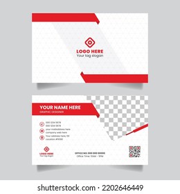 Vector de diseño de plantillas de tarjetas de visita creativas de doble cara tarjeta de visita