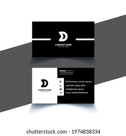 Double-sided creative business card template