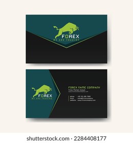 Plantilla de tarjeta comercial creativa de doble cara. Retrato y orientación paisajística. Diseño horizontal y vertical. Ilustración del vector