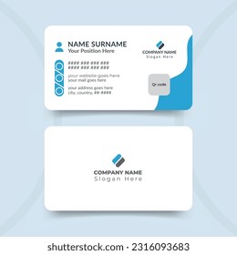 Double-sided creative business card template design
