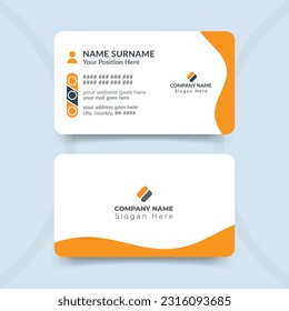 Double-sided creative business card template design