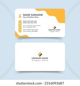 Double-sided creative business card template design