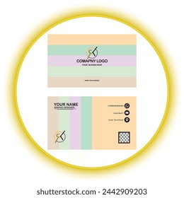 Double-sided creative business card template. Portrait and landscape orientation. Horizontal and vertical layout. Vector illustration