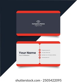 Double-sided creative business card template. Business Card Mockup. template, Clean professional business card template, visiting card template.	