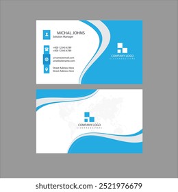 Double-sided creative business card template. Business Card Mockup. template, Clean professional business card template, visiting card template.