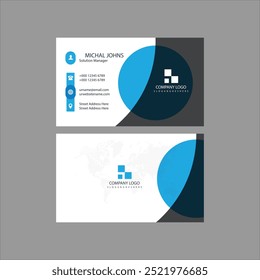 Double-sided creative business card template. Business Card Mockup. template, Clean professional business card template, visiting card template.