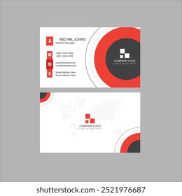 Double-sided creative business card template. Business Card Mockup. template, Clean professional business card template, visiting card template.