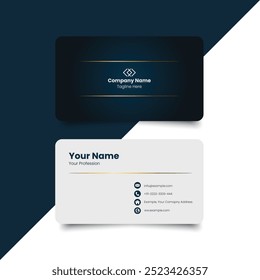 Double-sided creative business card template. Business Card Mockup. template, Clean professional business card template, visiting card template.	
