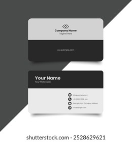 Double-sided creative business card template. Business Card Mockup. template, Clean professional business card template, visiting card template.	
