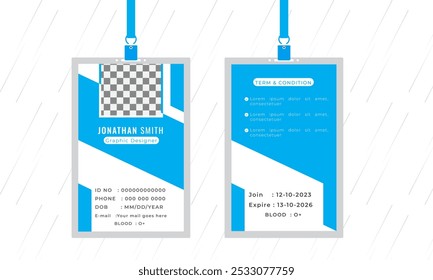 Plantilla creativa de doble cara de la tarjeta de visita. Orientación de retrato y paisaje