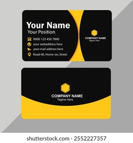 Double-sided creative business card template.