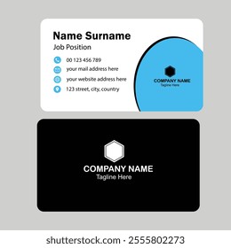 Double-sided creative business card template.