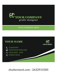 Double-sided creative business card template.