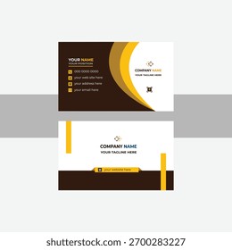 Plantilla creativa de doble cara de la tarjeta de visita. 
