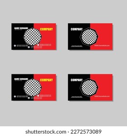 Double-sided creative business card template.Horizontal and vertical layout.Green and blue modern creative business card and name card,horizontal simple clean template vector.