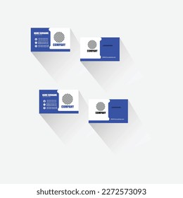 Double-sided creative business card template.Horizontal and vertical layout.Green and blue modern creative business card and name card,horizontal simple clean template vector.