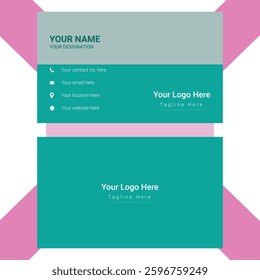 Double-sided creative business card template.Horizontal and vertical layout.illustrationBusiness card design template, Clean professional business card template, visiting, business card template,