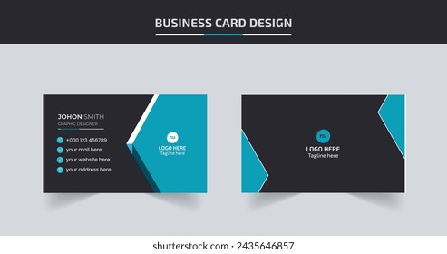 Double-sided creative business card template,Modern Creative And Clean Business Card Design Template, Visiting Card.