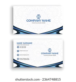 Double-sided creative Business card vector design template 