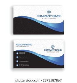 Double-sided creative Business card vector design template background
