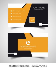 Plantilla de tarjeta de negocios moderna y creativa de doble cara. Ilustración del vector